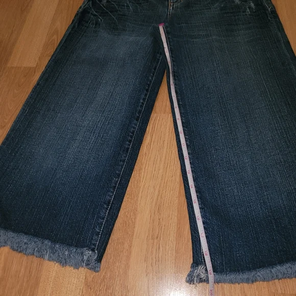 575 denim wide leg capris jeans 26 - Picture 9 of 12